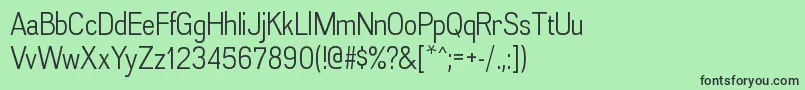 AkazanbkRegular Font – Black Fonts on Green Background