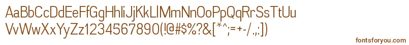 AkazanbkRegular Font – Brown Fonts on White Background
