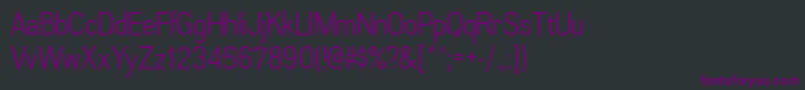 Fonte AkazanbkRegular – fontes roxas em um fundo preto