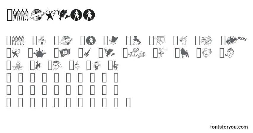 Tackodd Font – alphabet, numbers, special characters
