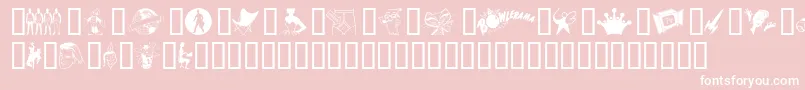 fuente Tackodd – Fuentes Blancas Sobre Fondo Rosa