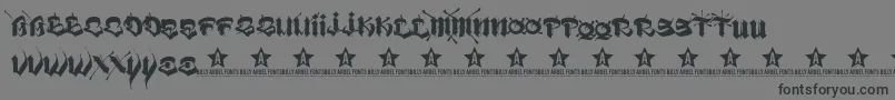 VatosTrial2011-Schriftart – Schwarze Schriften auf grauem Hintergrund