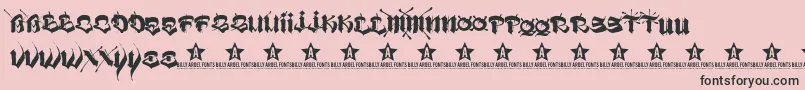 VatosTrial2011 Font – Black Fonts on Pink Background