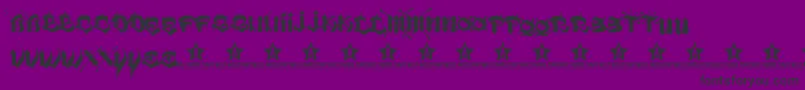 VatosTrial2011 Font – Black Fonts on Purple Background