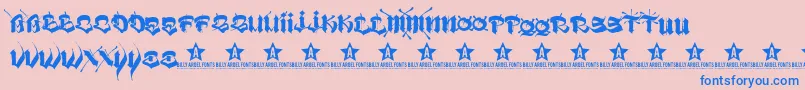 Шрифт VatosTrial2011 – синие шрифты на розовом фоне