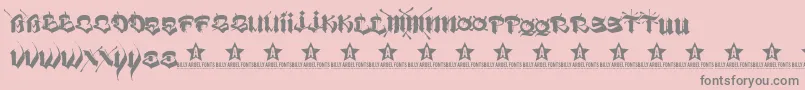 Шрифт VatosTrial2011 – серые шрифты на розовом фоне