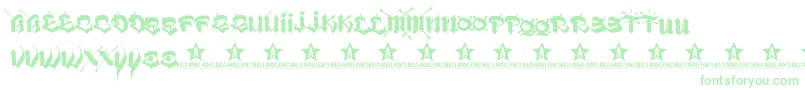 VatosTrial2011-Schriftart – Grüne Schriften auf weißem Hintergrund