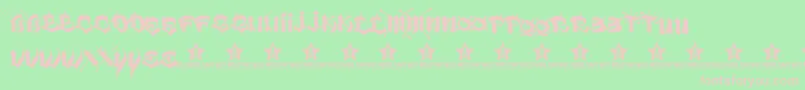 VatosTrial2011 Font – Pink Fonts on Green Background