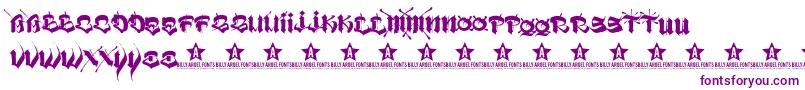 Шрифт VatosTrial2011 – фиолетовые шрифты на белом фоне