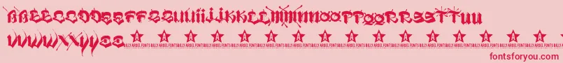 Шрифт VatosTrial2011 – красные шрифты на розовом фоне