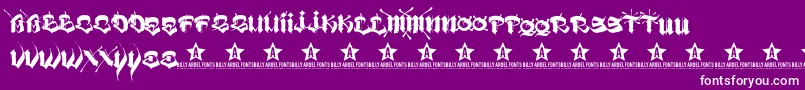 Шрифт VatosTrial2011 – белые шрифты на фиолетовом фоне