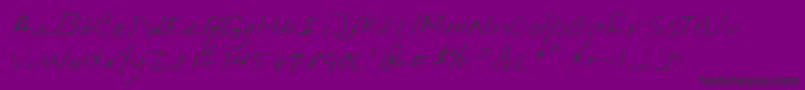 Czcionka Lehn013 – czarne czcionki na fioletowym tle