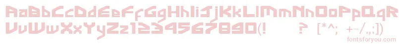 FontGingaInter-Schriftart – Rosa Schriften auf weißem Hintergrund