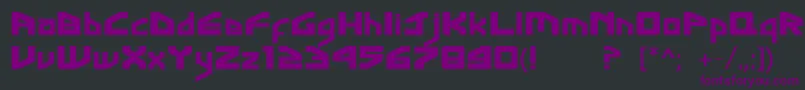 FontGingaInter Font – Purple Fonts on Black Background