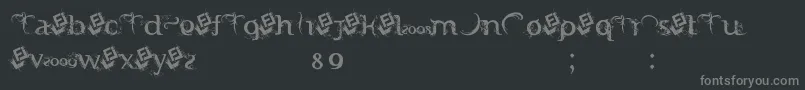 FtfIndonesianaSerifHijauwanaVol.2Free-Schriftart – Graue Schriften auf schwarzem Hintergrund