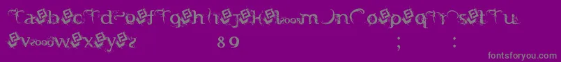 fuente FtfIndonesianaSerifHijauwanaVol.2Free – Fuentes Grises Sobre Fondo Morado