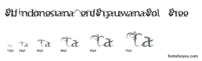Größen der Schriftart FtfIndonesianaSerifHijauwanaVol.2Free
