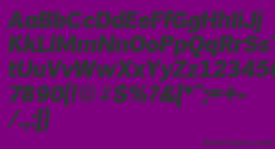 HamburgExtraboldita font – Black Fonts On Purple Background
