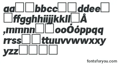 HamburgExtraboldita font – polish Fonts