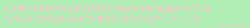 GaramondCondencedBold Font – Pink Fonts on Green Background