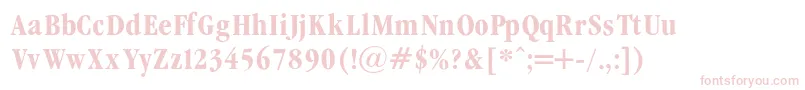 GaramondCondencedBold Font – Pink Fonts on White Background