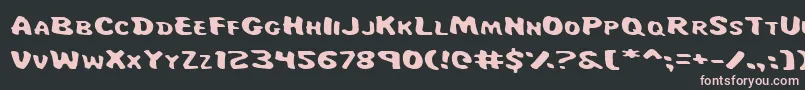 Maje Font – Pink Fonts on Black Background