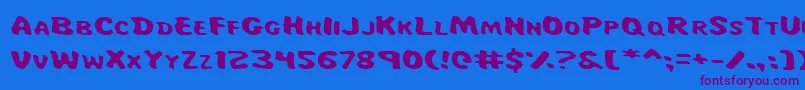 Шрифт Maje – фиолетовые шрифты на синем фоне