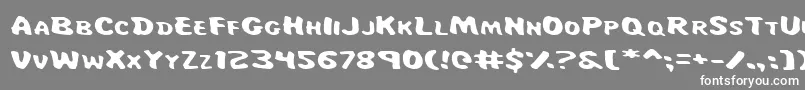 フォントMaje – 灰色の背景に白い文字