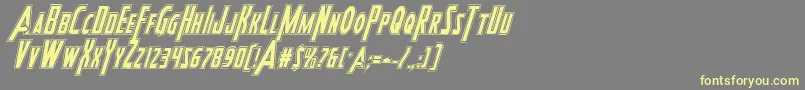 More about Heroesassembleacadital Font Heroesassembleacadital Font – Yellow Fonts on Gray Background