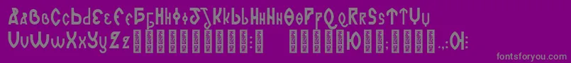 RomanjoRegular Font – Gray Fonts on Purple Background