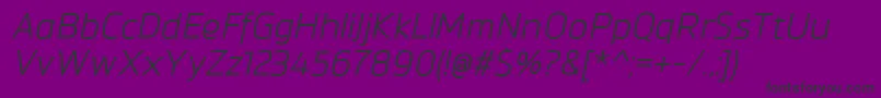 BrokmanItalic Font – Black Fonts on Purple Background