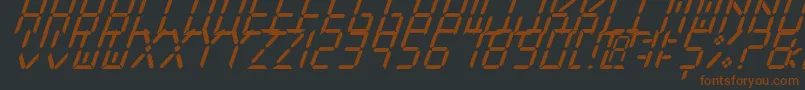 fuente NewXDigitalTfbCursive – Fuentes Marrones Sobre Fondo Negro