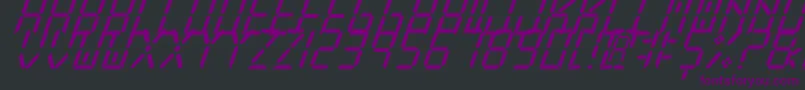 NewXDigitalTfbCursive Font – Purple Fonts on Black Background