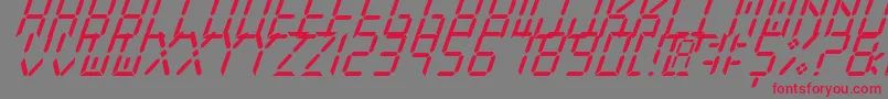 fuente NewXDigitalTfbCursive – Fuentes Rojas Sobre Fondo Gris