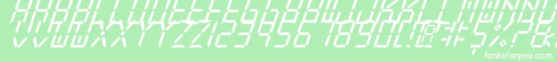 fuente NewXDigitalTfbCursive – Fuentes Blancas Sobre Fondo Verde