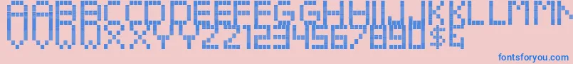 BeatoExtraboldheadline Font – Blue Fonts on Pink Background
