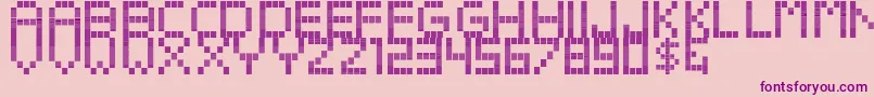 BeatoExtraboldheadline Font – Purple Fonts on Pink Background