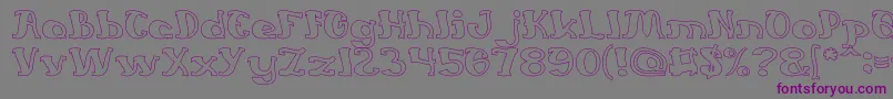 EverlastingSongHollow-Schriftart – Violette Schriften auf grauem Hintergrund
