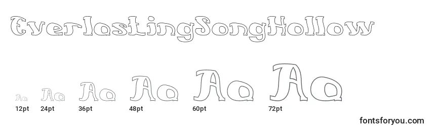 EverlastingSongHollow Font Sizes