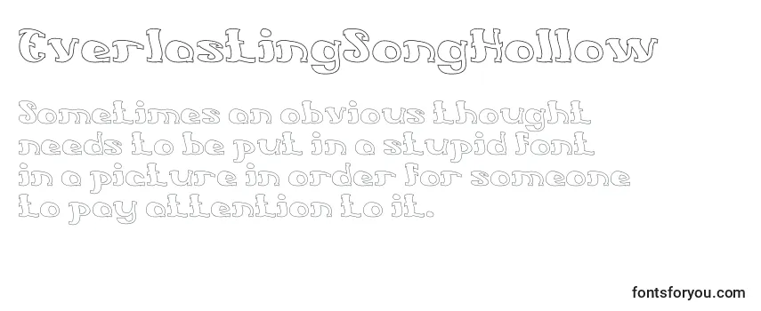 EverlastingSongHollow Font