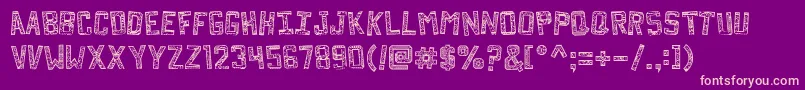 Forgottenplaybill Font – Pink Fonts on Purple Background