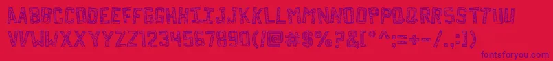Forgottenplaybill Font – Purple Fonts on Red Background