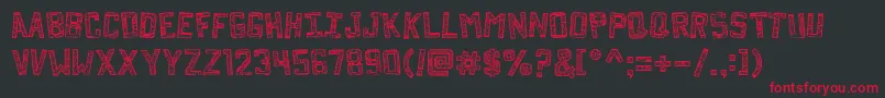 Forgottenplaybill Font – Red Fonts on Black Background