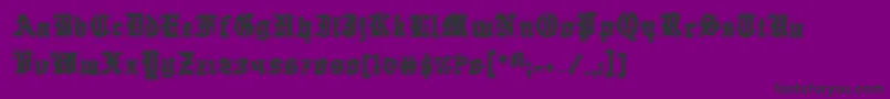 QuestKnightAcademy Font – Black Fonts on Purple Background