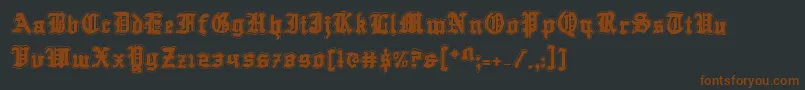 QuestKnightAcademy Font – Brown Fonts on Black Background