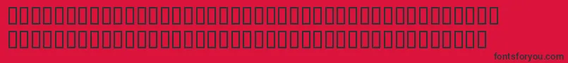 BlocKursiv Font – Black Fonts on Red Background