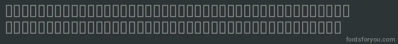 BlocKursiv Font – Gray Fonts on Black Background