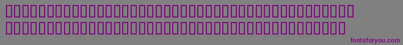 BlocKursiv Font – Purple Fonts on Gray Background