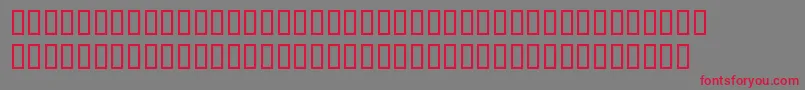 BlocKursiv Font – Red Fonts on Gray Background