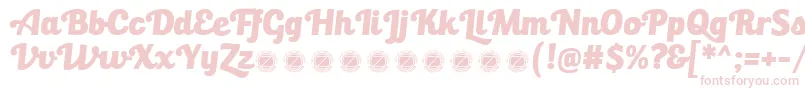 BullettoKilla Font – Pink Fonts on White Background